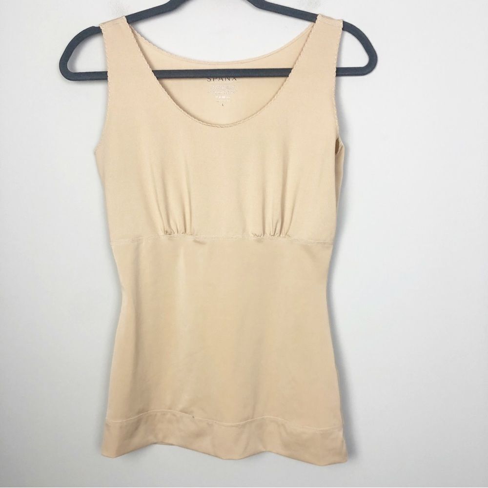 SPANX | Nude Tan Body Shaping Sculpting Tank Top Women’s Size Large